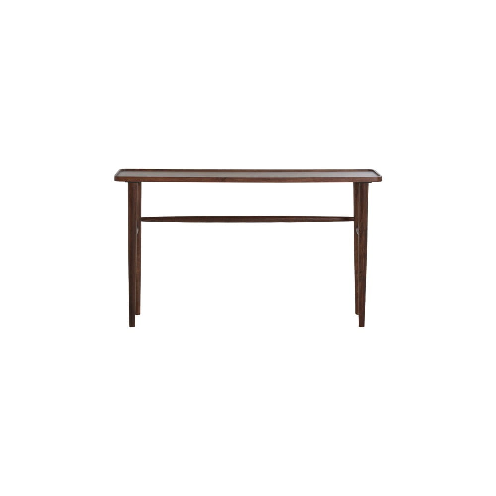 Barna akácfa konzolasztal 30x140 cm Qiano – Light & Living