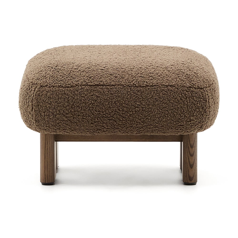 Barna buklé lábtartó Nema – Kave Home