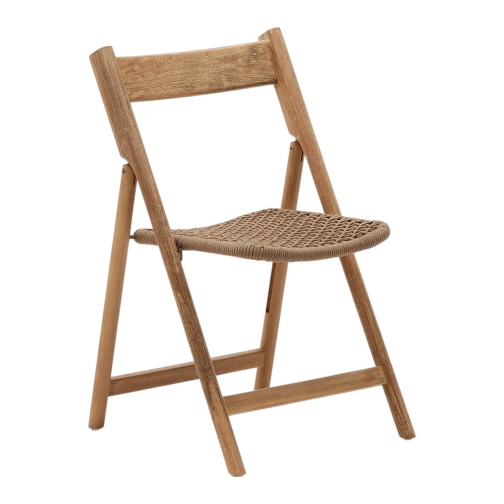 Barna-natúr színű tömörfa kerti szék Dandara – Kave Home