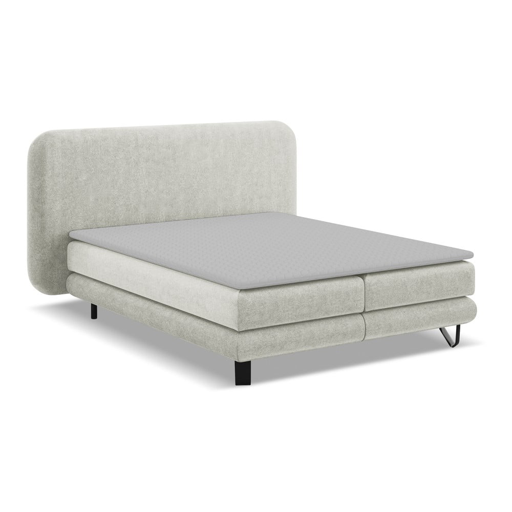 Bézs boxspring ágy 180x200 cm Ilima – Makamii