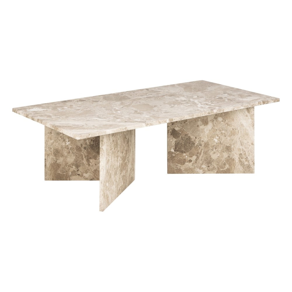 Bézs márvány dohányzóasztal 70x140 cm Vega – Actona