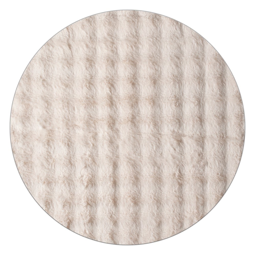 Bézs mosható kerek szőnyeg ø 200 cm Bubbly – Oyo Concept