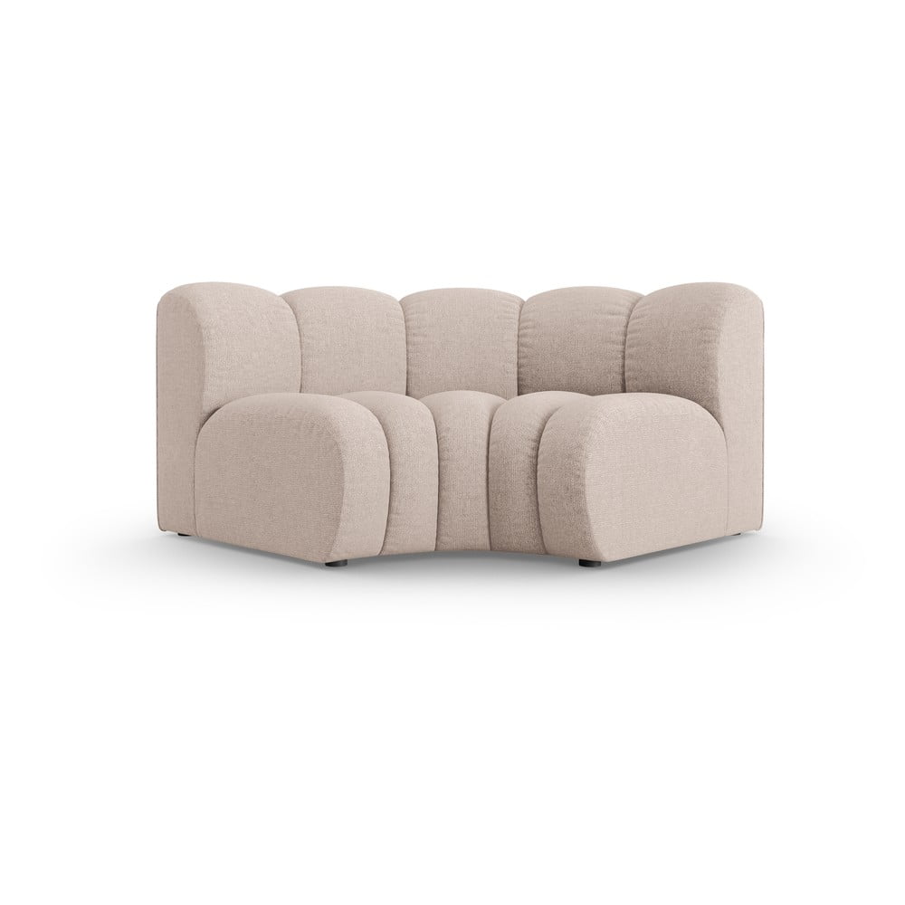 Bézs zsenília kanapé modul (variálható sarok) Lupine – Micadoni