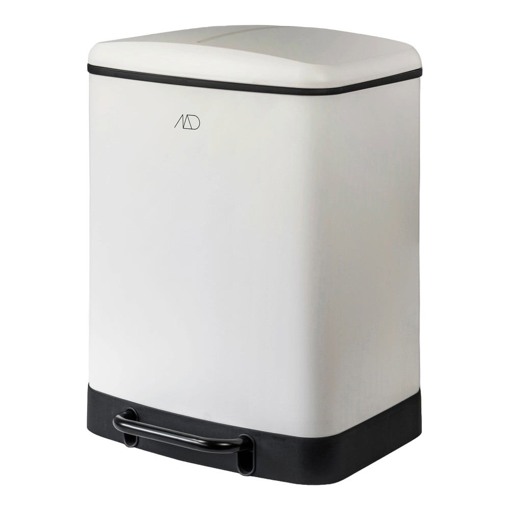 Fehér fém pedálos szelektív szemetes 24 l Wonda – Mette Ditmer Denmark