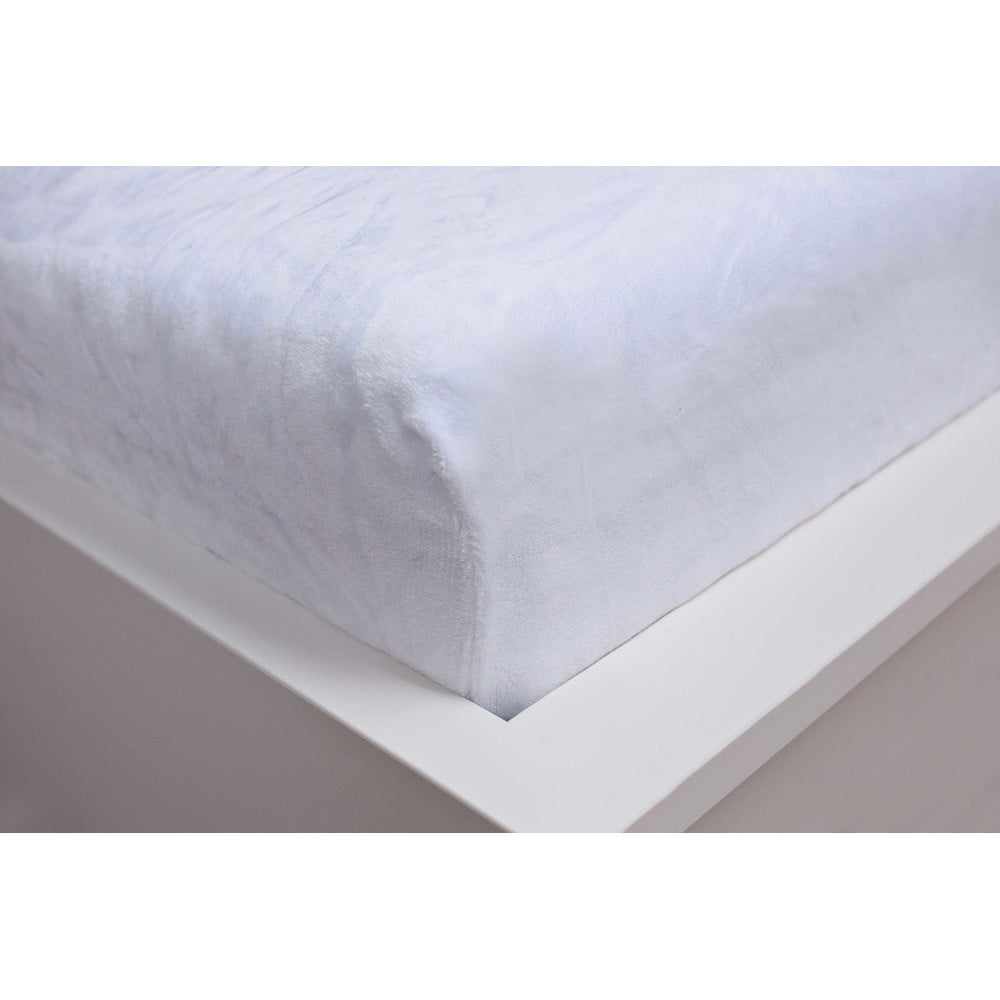 Fehér gumis mikroplüss lepedő 180x200 cm – Jerry Fabrics