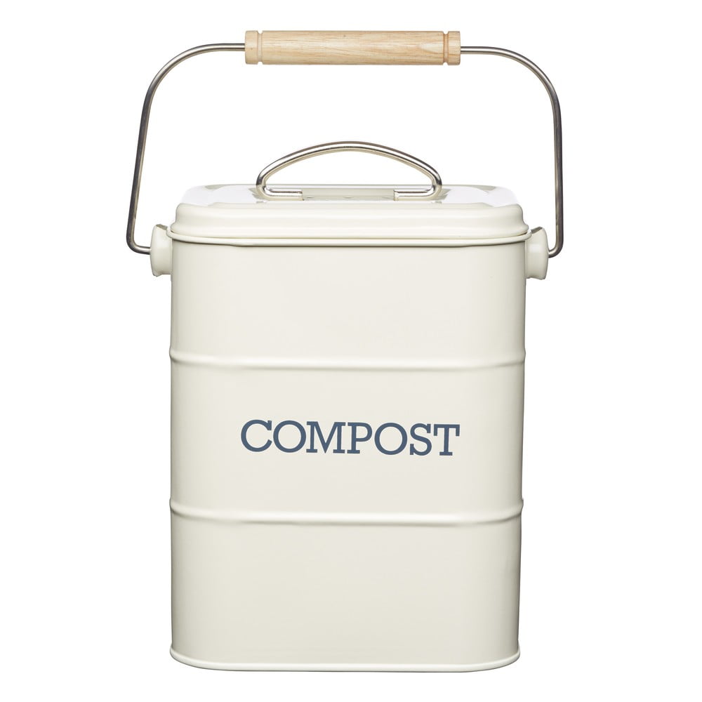 Fehér komposztálható hulladék gyűjtő 3 l Living Nostalgia – Kitchen Craft