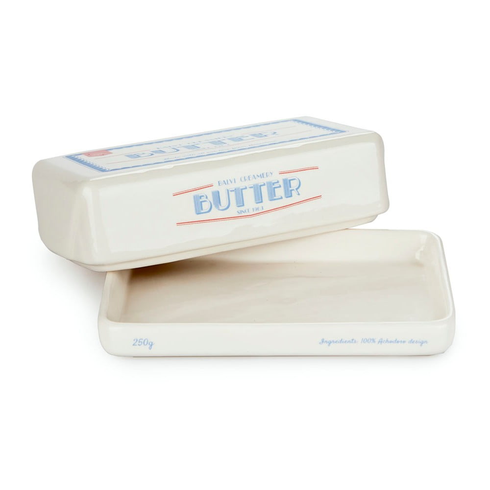 Fehér porcelán vajtartó Butter – Balvi