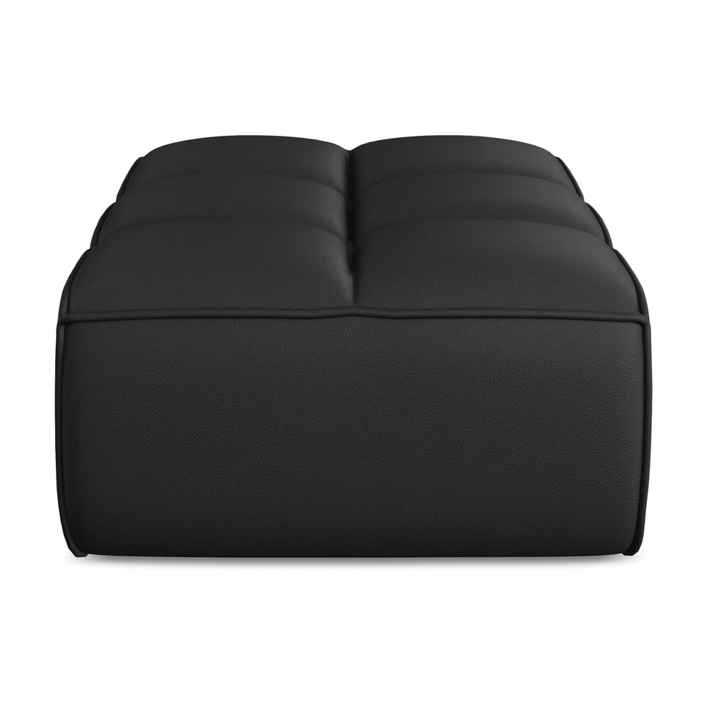 Fekete bőrutánzat moduláris lábtartó Kalai – Makamii