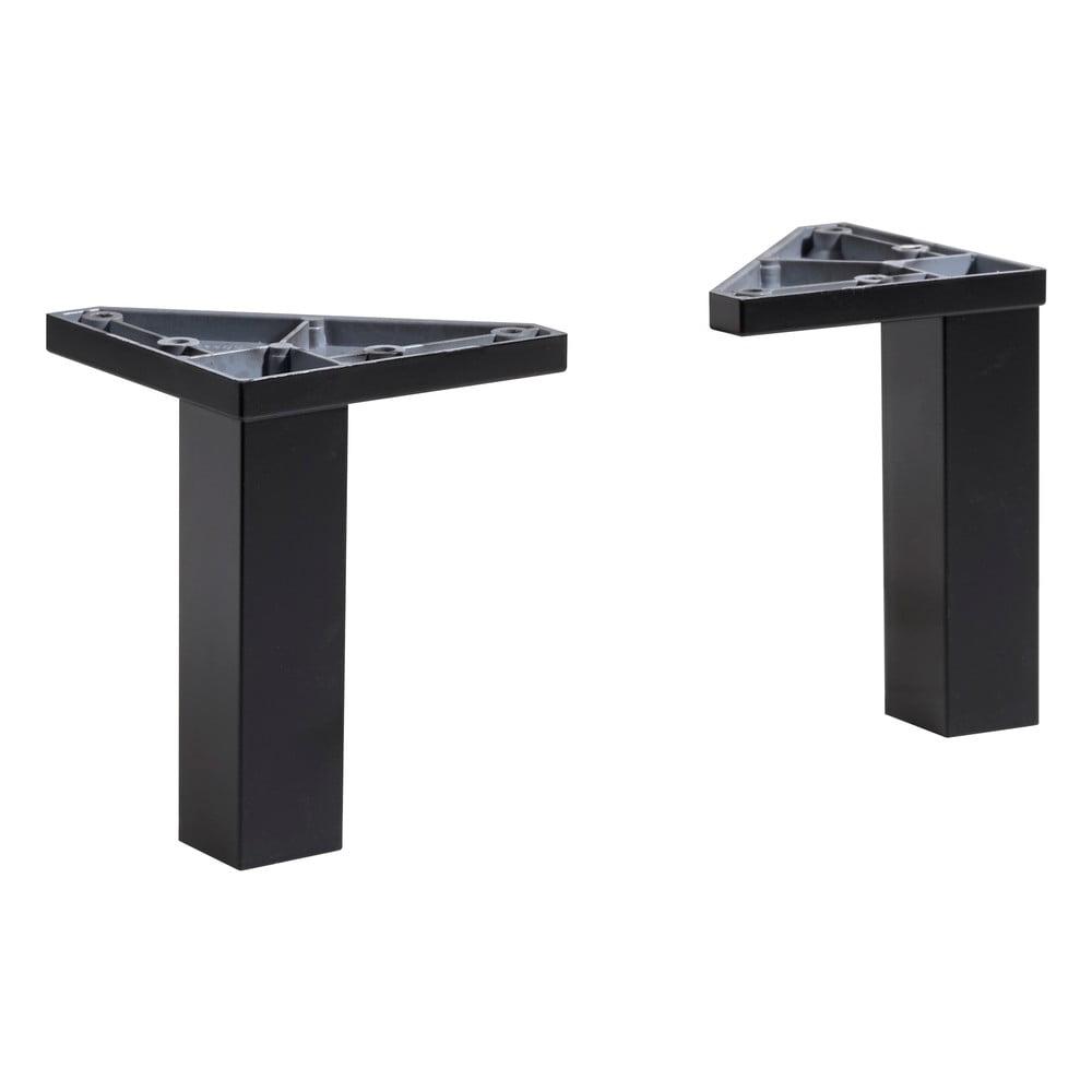 Fekete bútorláb szett 2 db-os Quickset 395 – Pelipal