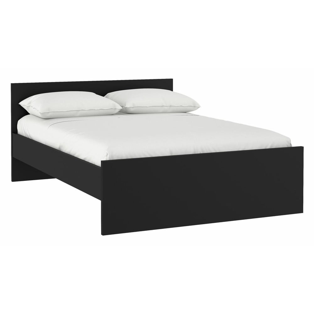 Fekete franciaágy 160x200 cm Naia – Tvilum
