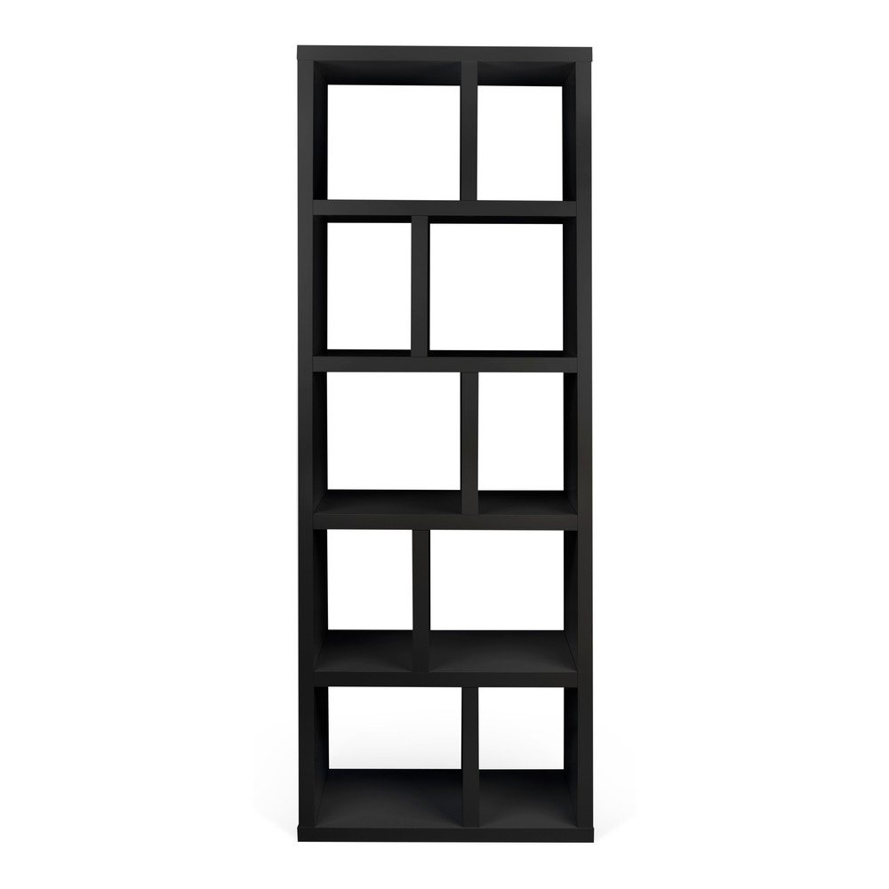 Fekete könyvespolc 70x198 cm Berlin – TemaHome