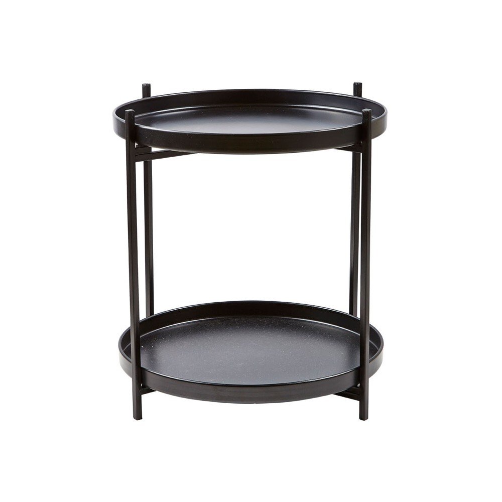Fém kerek tárolóasztal ø 42 cm Svit – Villa Collection