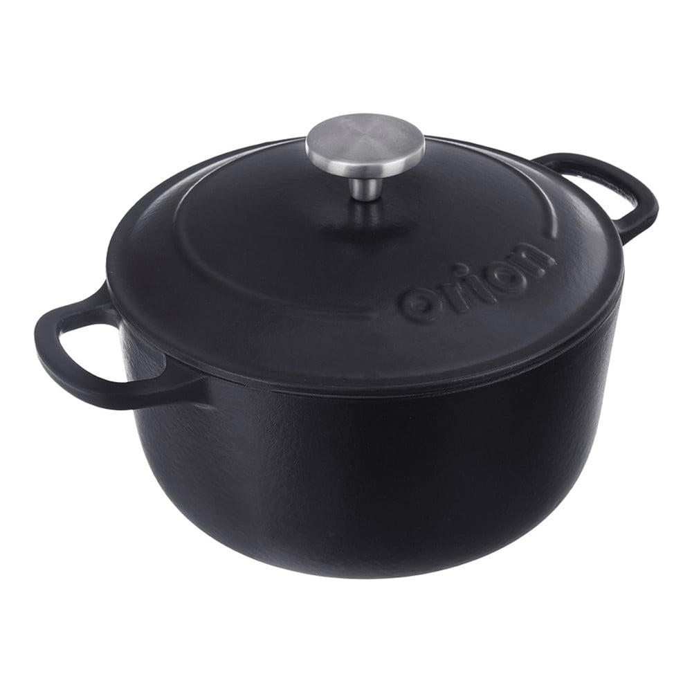 Indukciós tűzhelyhez alkalmas öntöttvas edény fedővel 5