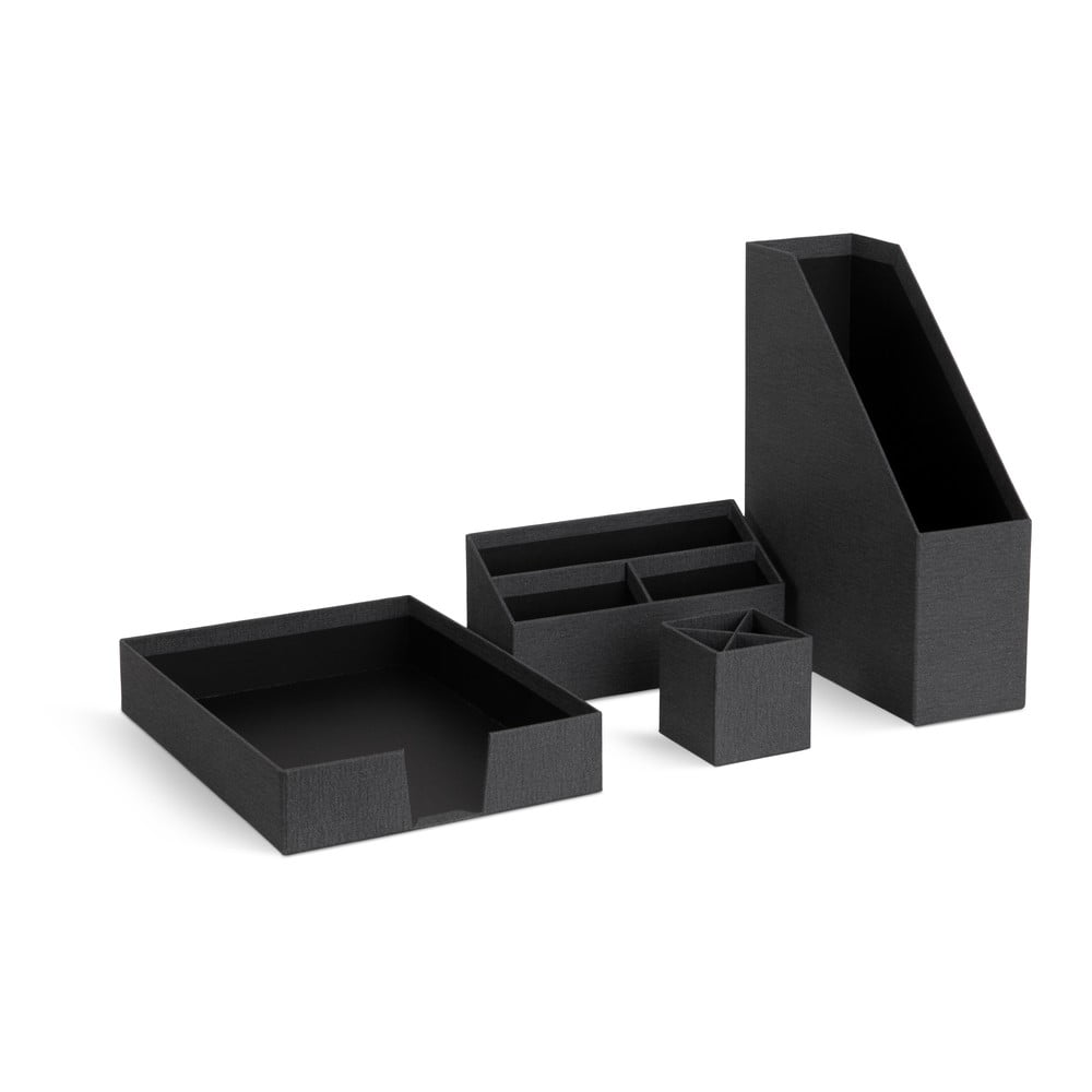 Karton rendszerező szett 4 db-os Hugo Canvas Paper Laminate – Bigso