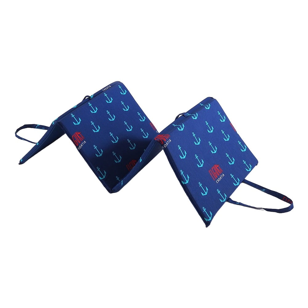 Kék kerti székpárna napozóágyra 49x137 cm   Anchors – B.E.S.