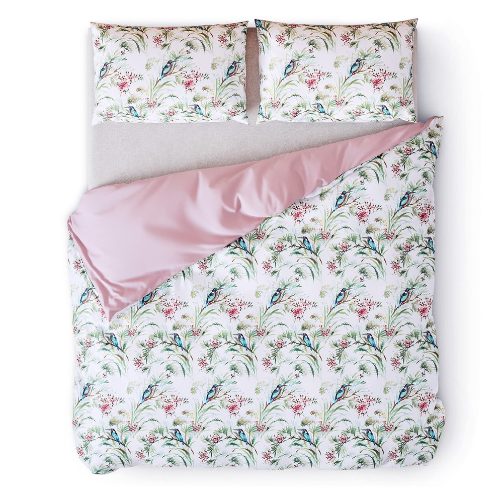 Kétszemélyes-hosszabbított pamut ágyneműhuzat 200x220 cm Averi Kingfihser – Restilo