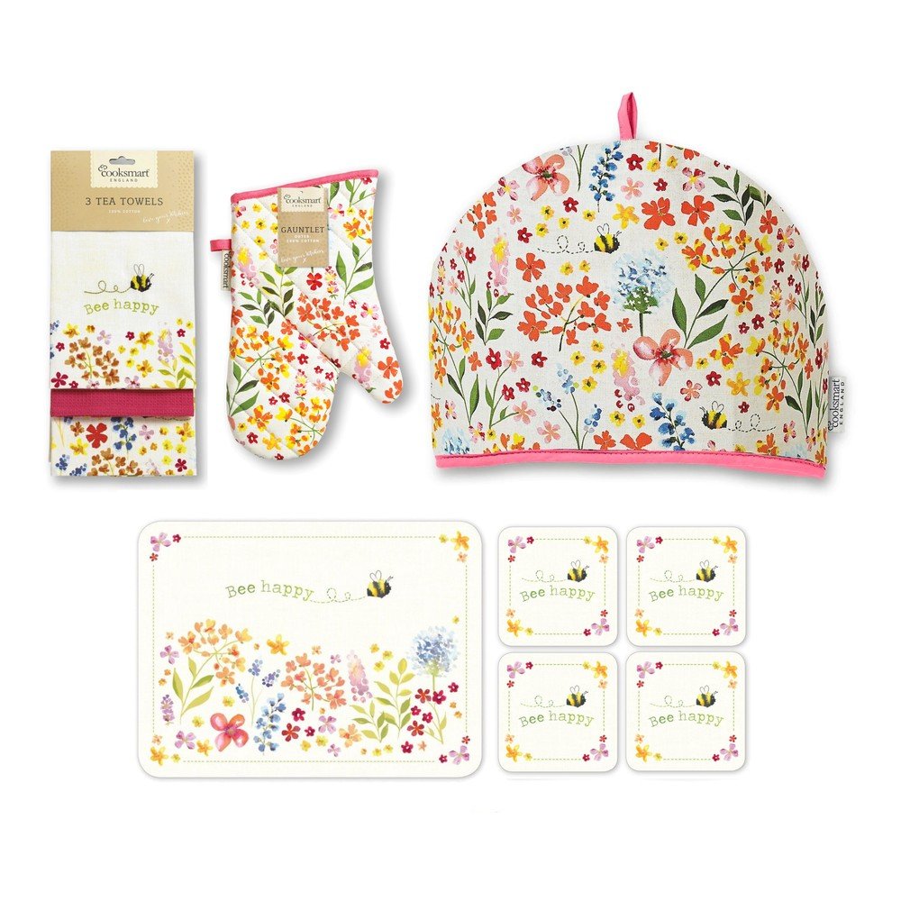Konyhai textília szett 13 db-os Bee Happy – Cooksmart ®