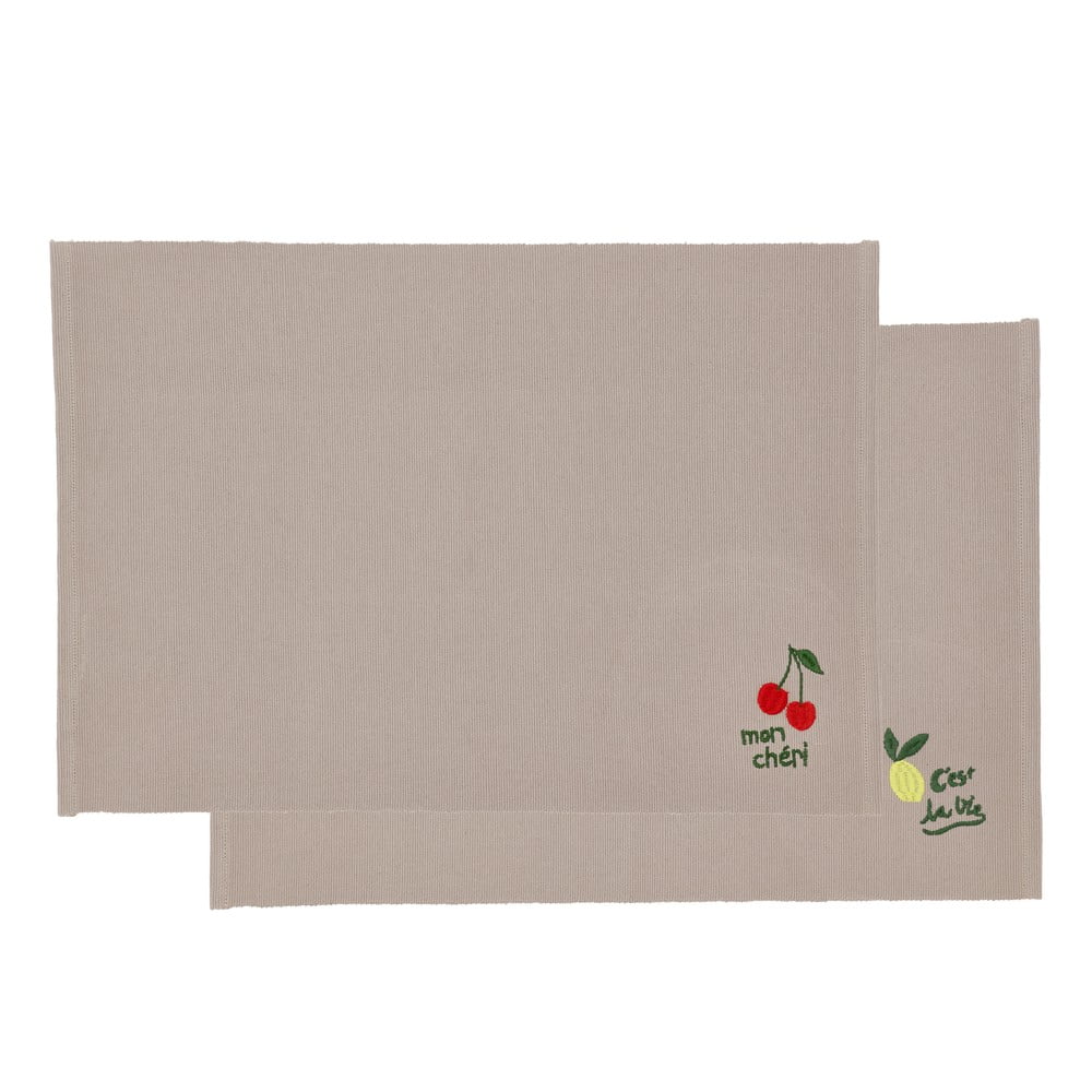 Pamut tányéralátét szett 2 db-os 33x48 cm Bistro – Södahl