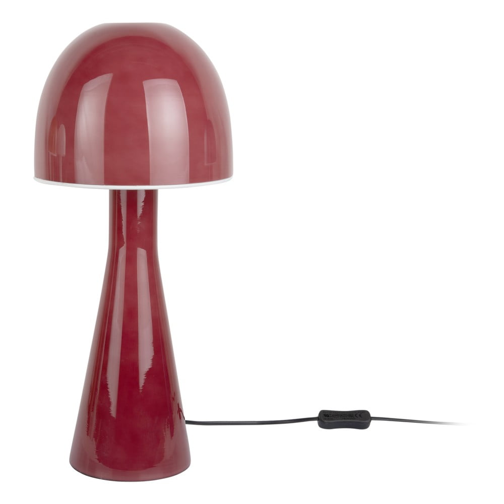 Piros asztali lámpa üveg búrával (magasság 45 cm) Bombin – Leitmotiv