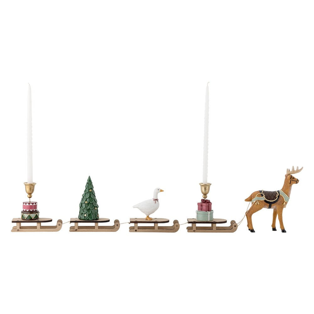 Poligyanta gyertyatartó karácsonyi mintával Dasher – Bloomingville