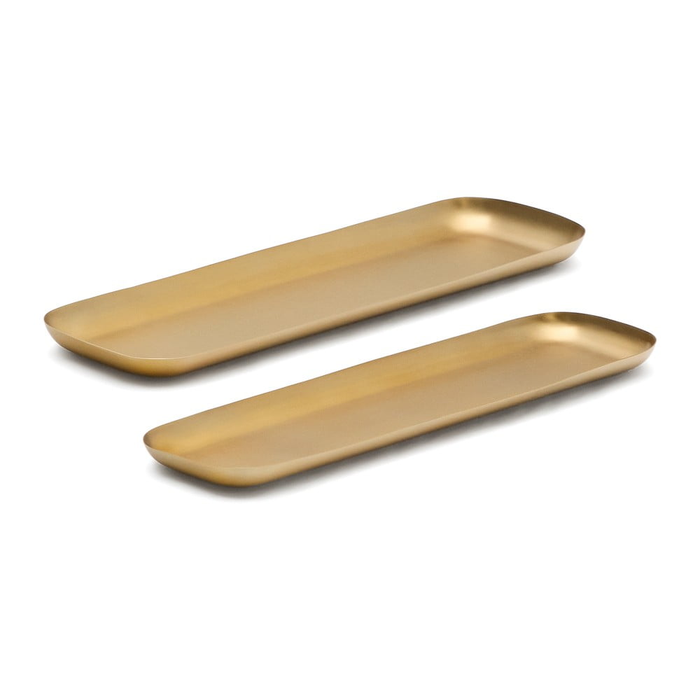 Rozsdamentes acél tálca szett 2 db-os 12