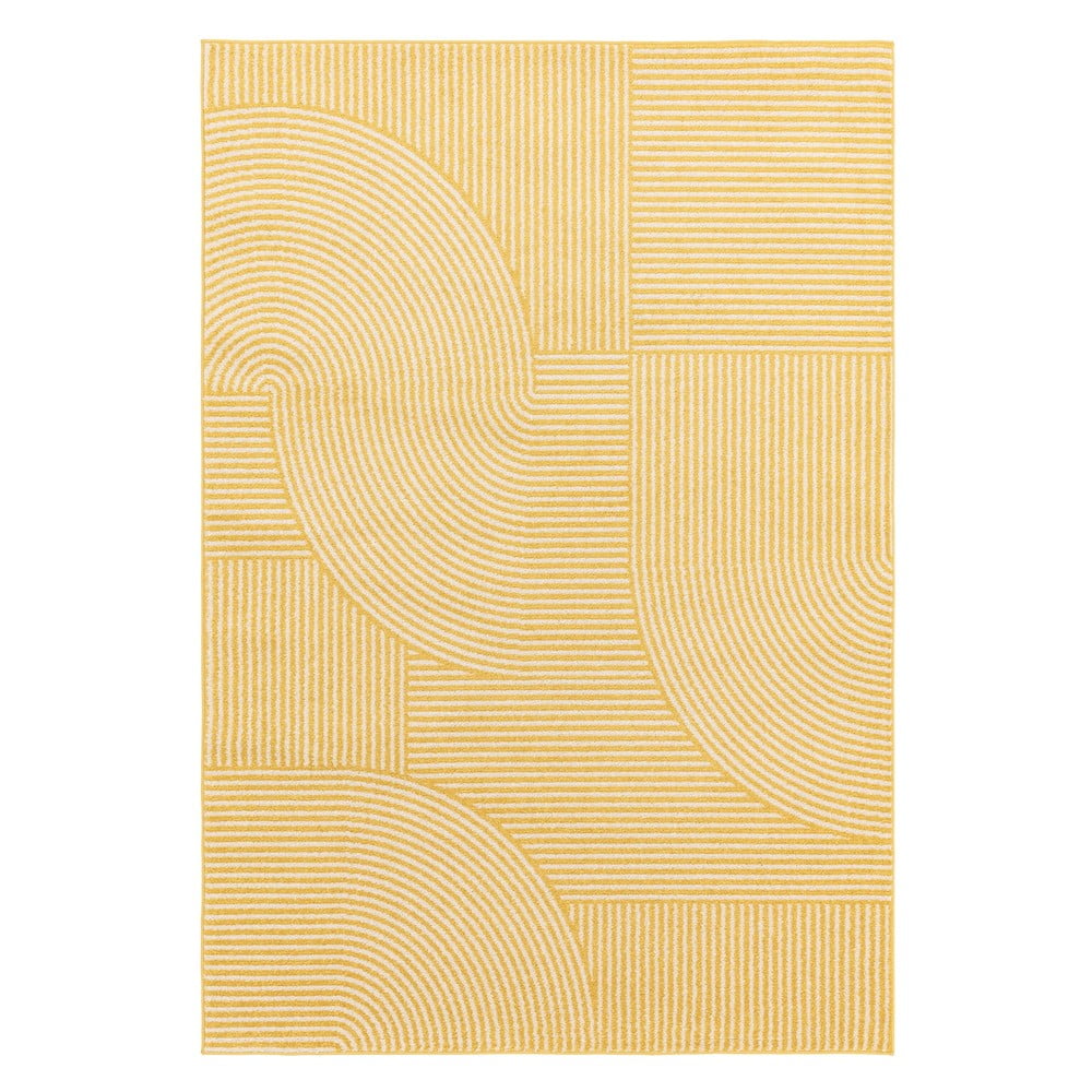 Sárga szőnyeg 80x150 cm Muse Yellow Geometric – Asiatic Carpets
