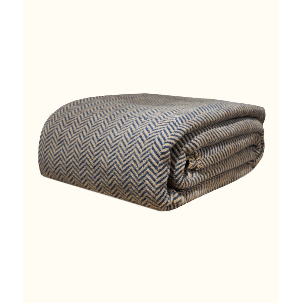 Sötétkék-bézs ágytakaró franciaágyra 200x220 cm Twin – Oyo Concept