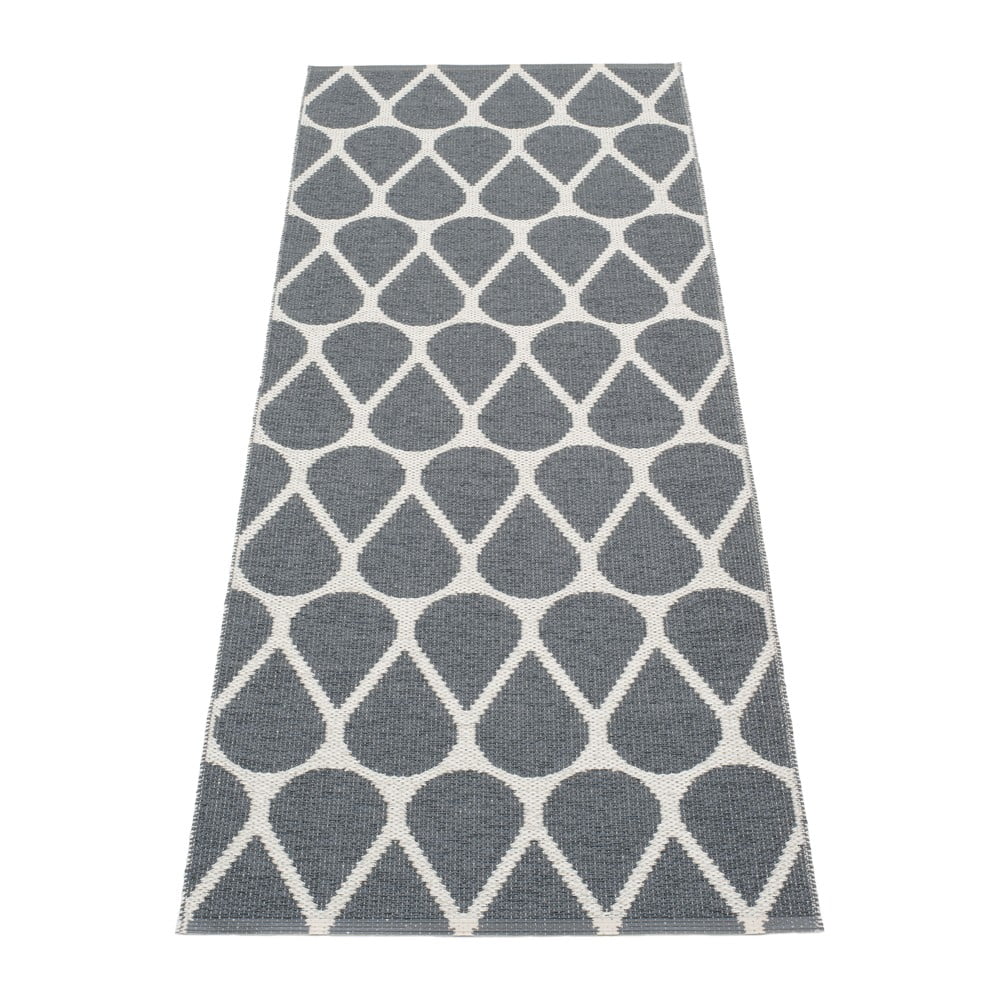 Sötétszürke kültéri-beltéri futószőnyeg 70x200 cm Otis Granit – Pappelina