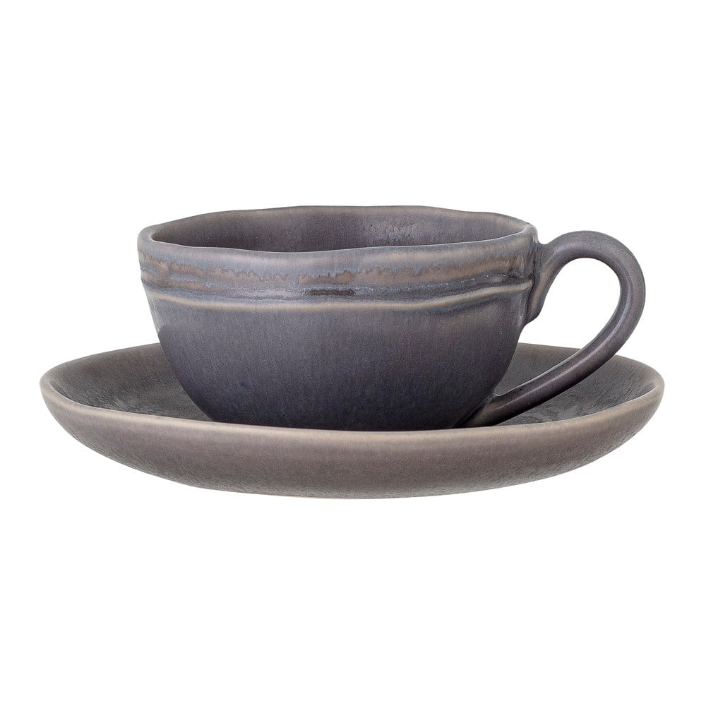 Szürke agyagkerámia csésze szett  cappucinóhoz 2 db-os 180 ml Raben – Bloomingville
