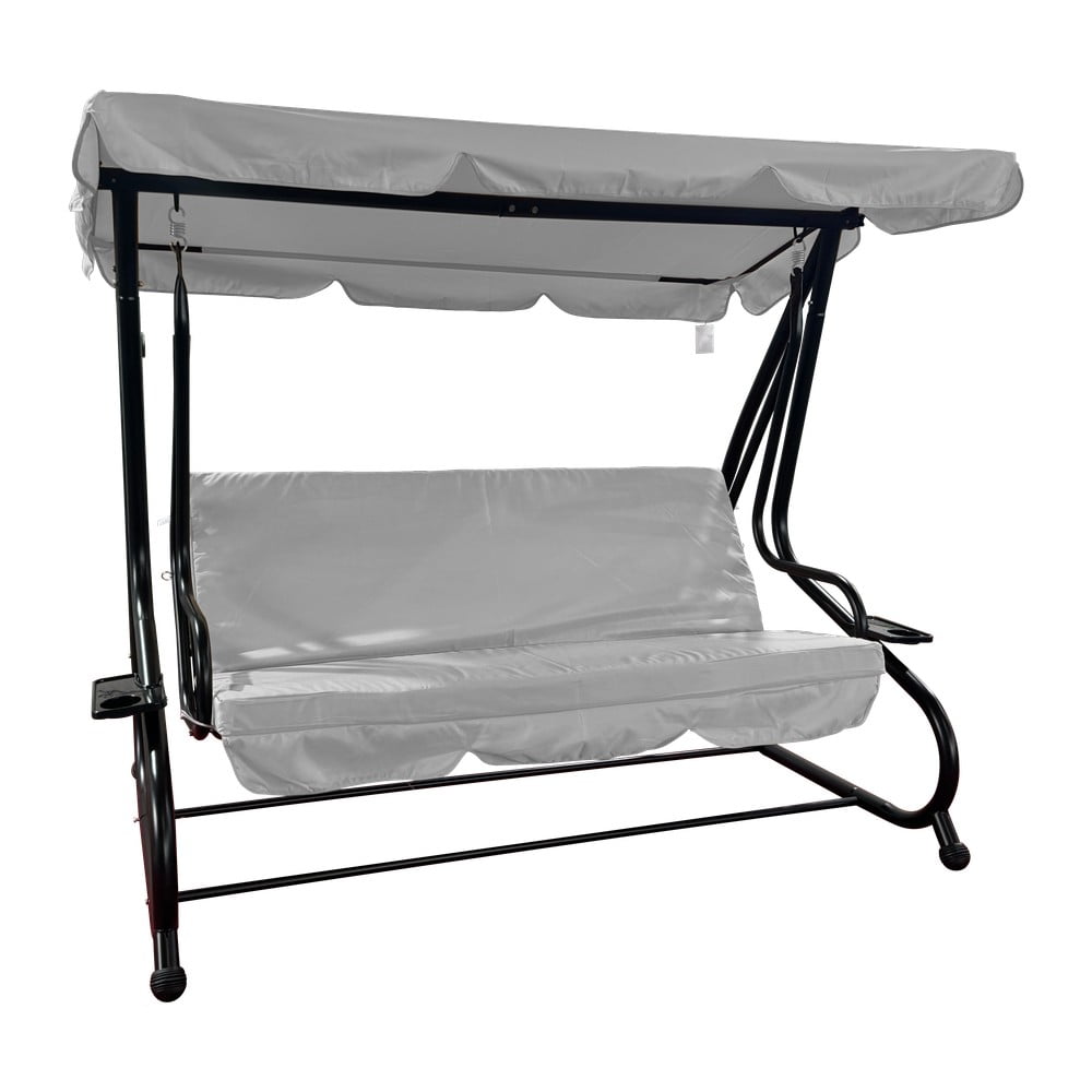 Szürke fém kerti hintaágy Deluxe II – Rojaplast