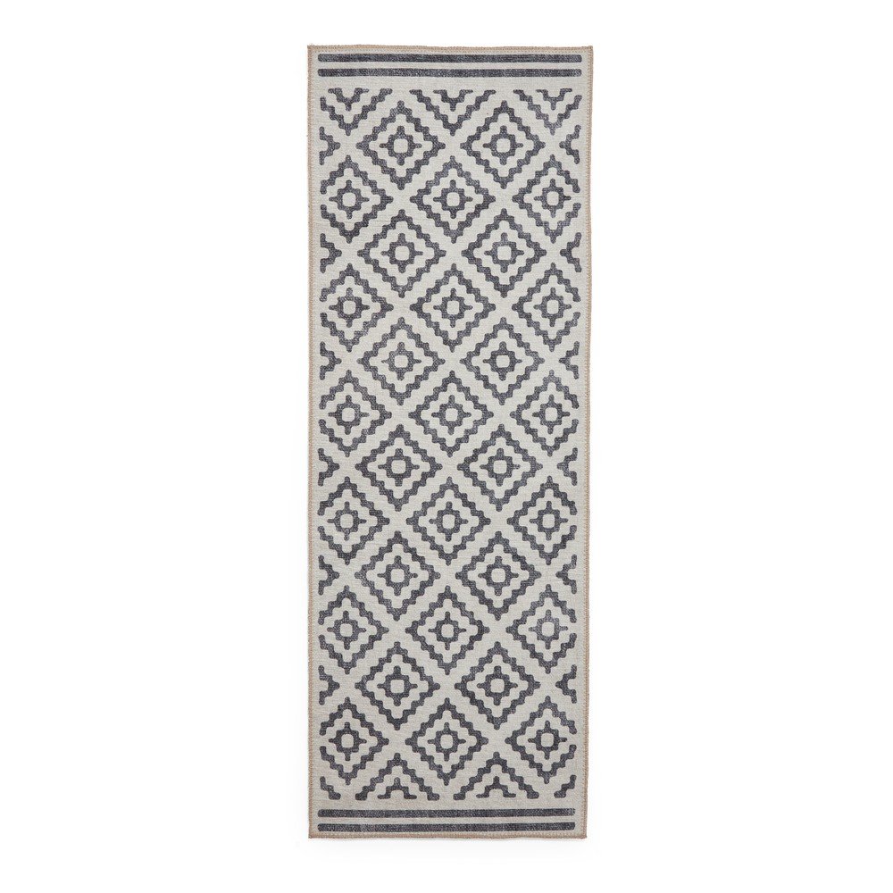 Szürke mosható futószőnyeg 76x230 cm Coral Grey – Think Rugs