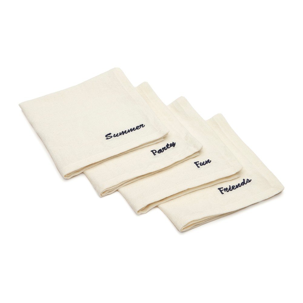 Textil szalvéta szett 4 db-os 40x40 cm Vallcanera – Kave Home