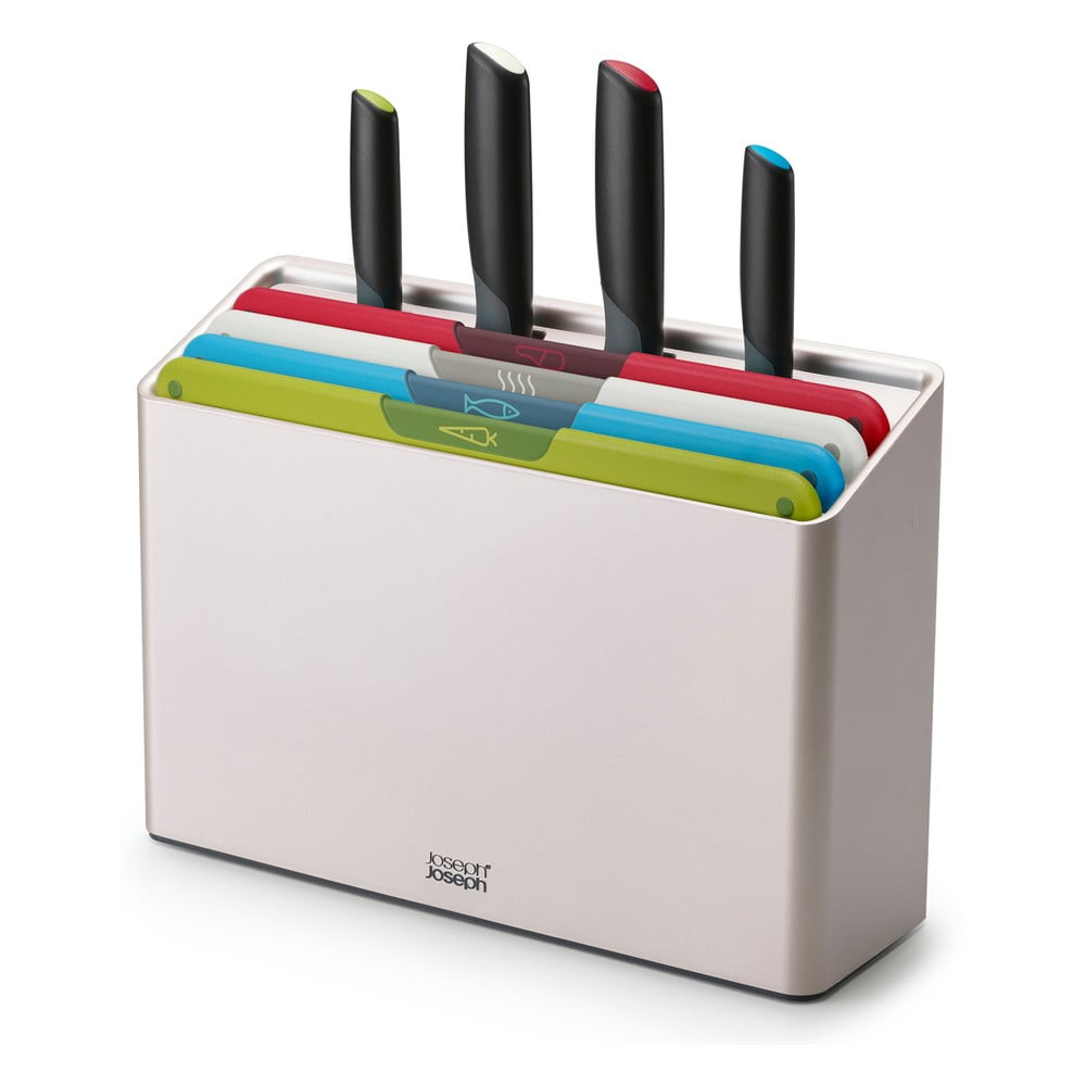 Vágódeszka és kés szett állvánnyal 10x32 cm Folio Icon Plus – Joseph Joseph