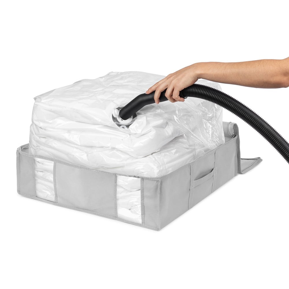 Vákuumos-megerősített textil ruhatároló doboz 56x56x16