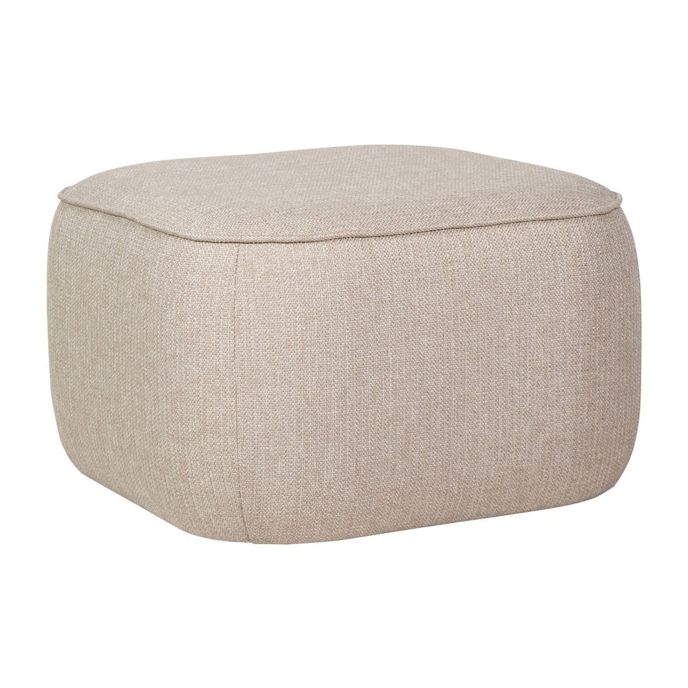 Világosbarna puff Cube – Hübsch