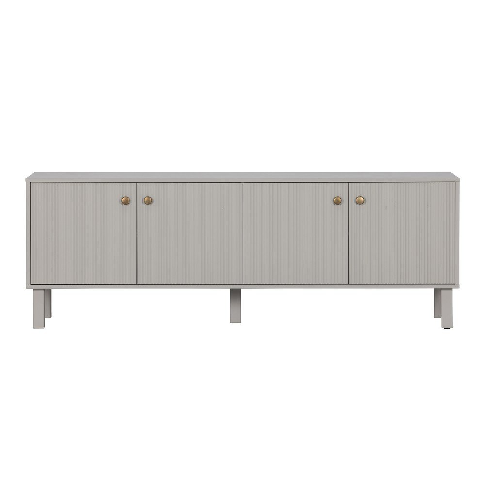 Világosszürke borovi fenyő TV-állvány 160x56 cm Madu – WOOOD