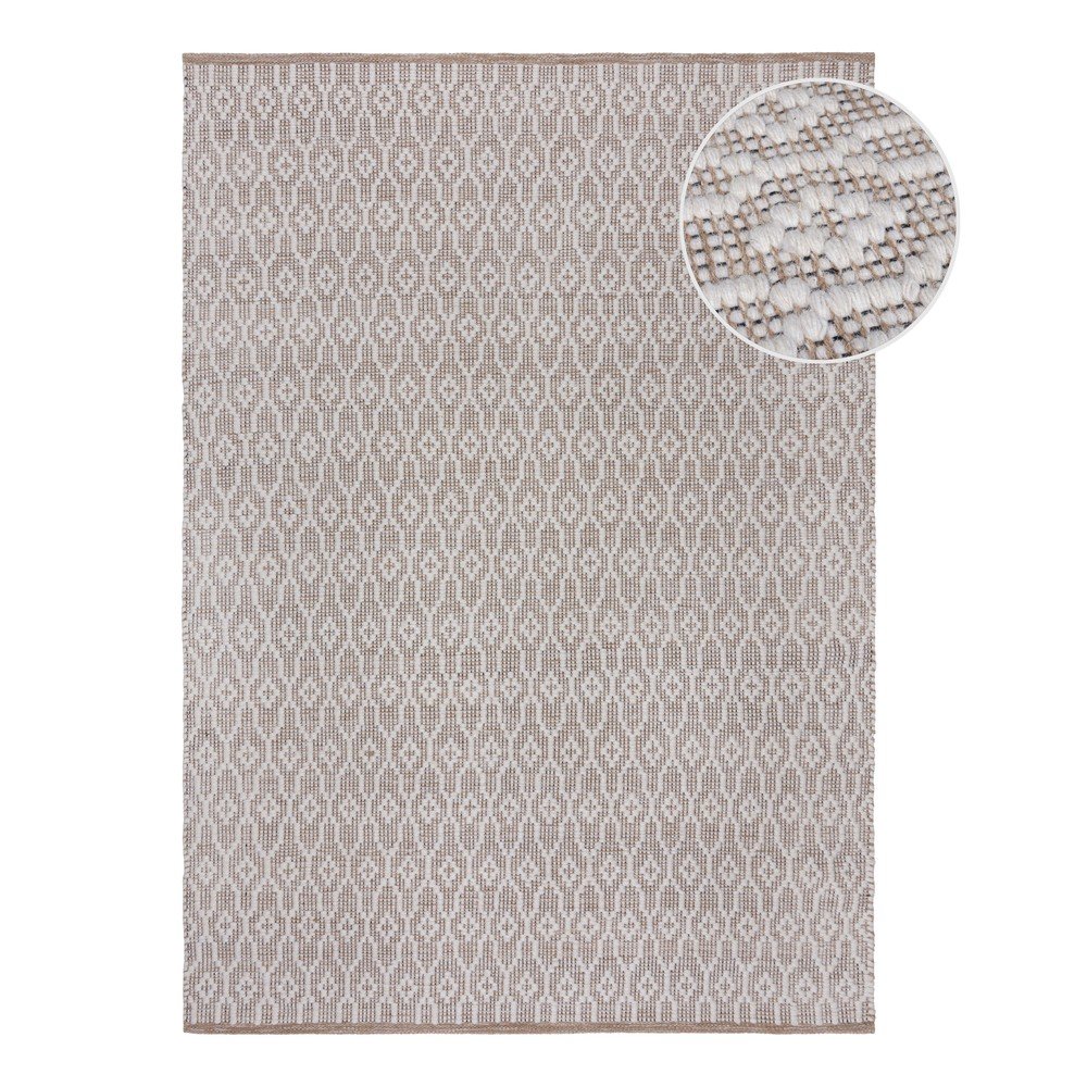 Világosszürke kézi szövésű gyapjú szőnyeg 80x150 cm Dream – Flair Rugs