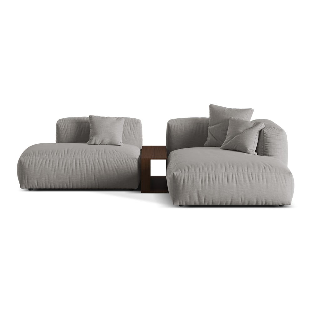 Világosszürke moduláris sarokkanapé (jobb oldali) Martina – Micadoni Home