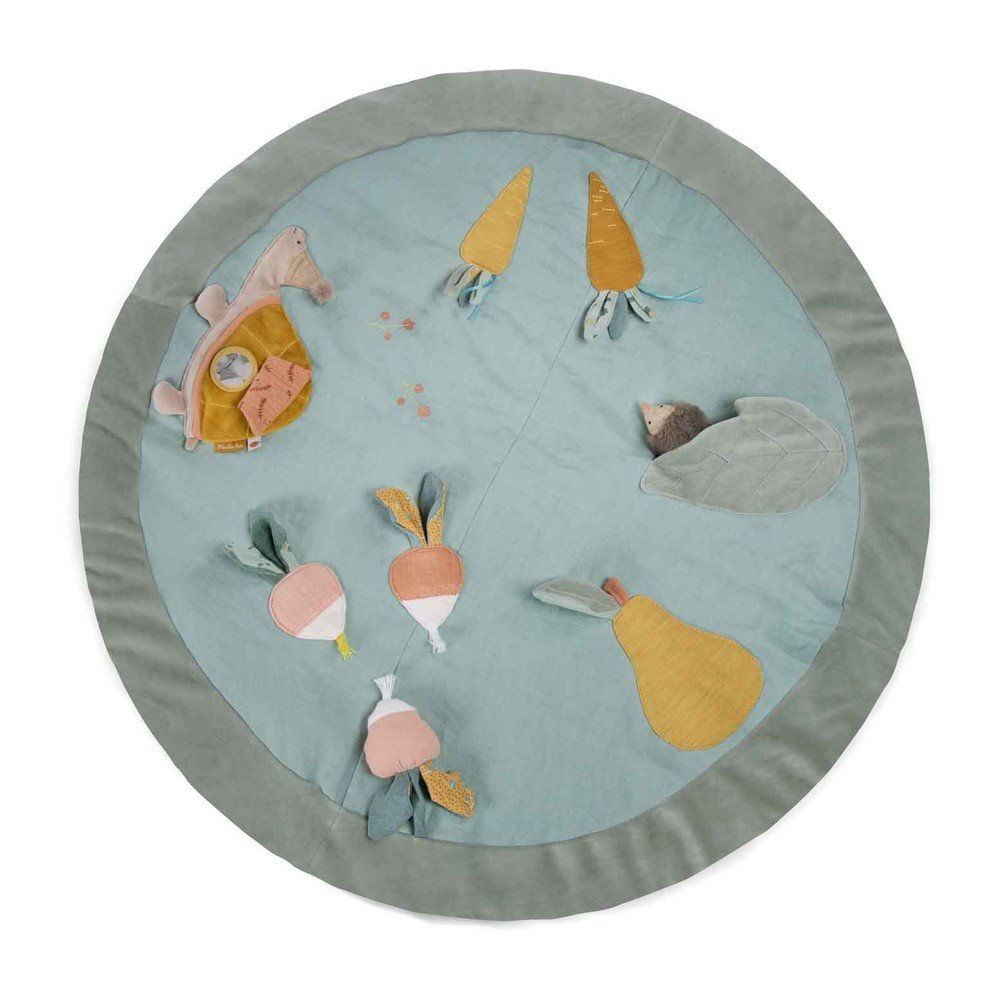 Világoszöld játszószőnyeg Trois Petits Lapins – Moulin Roty