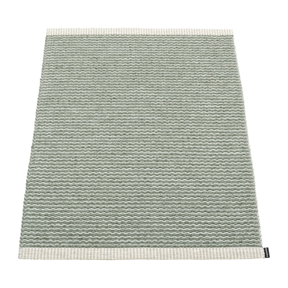 Világoszöld kültéri-beltéri szőnyeg 60x85 cm Mono Sage Army – Pappelina