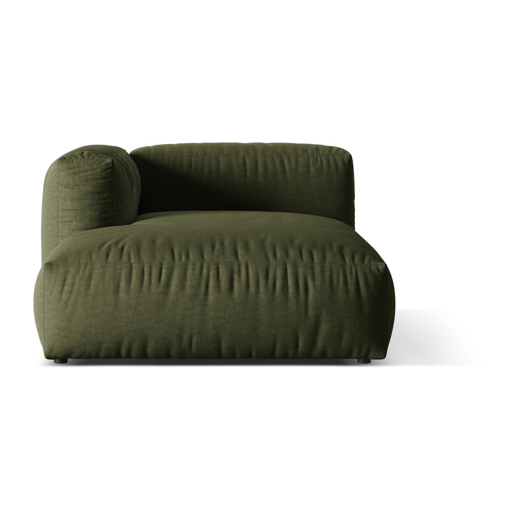 Zöld kanapé modul (bal oldali) Martina – Micadoni Home