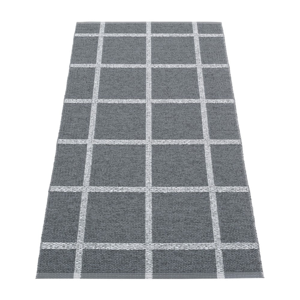 Antracitszürke kültéri-beltéri futószőnyeg 70x150 cm Ada Granit – Pappelina