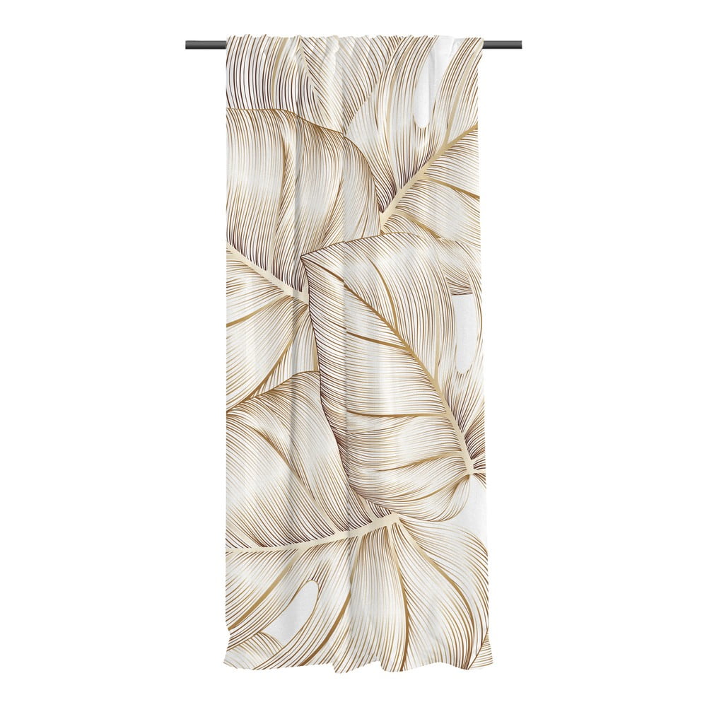 Aranyszínű pamut-szatén függöny 110x170 cm Golden Leaves – Butter Kings