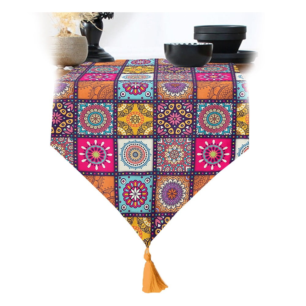 Asztali futó 45x140 cm Mandala Tiles – Minimalist Cushion Covers