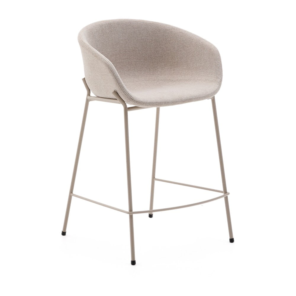 Bézs bárszék (ülésmagasság 65 cm) Yvette – Kave Home