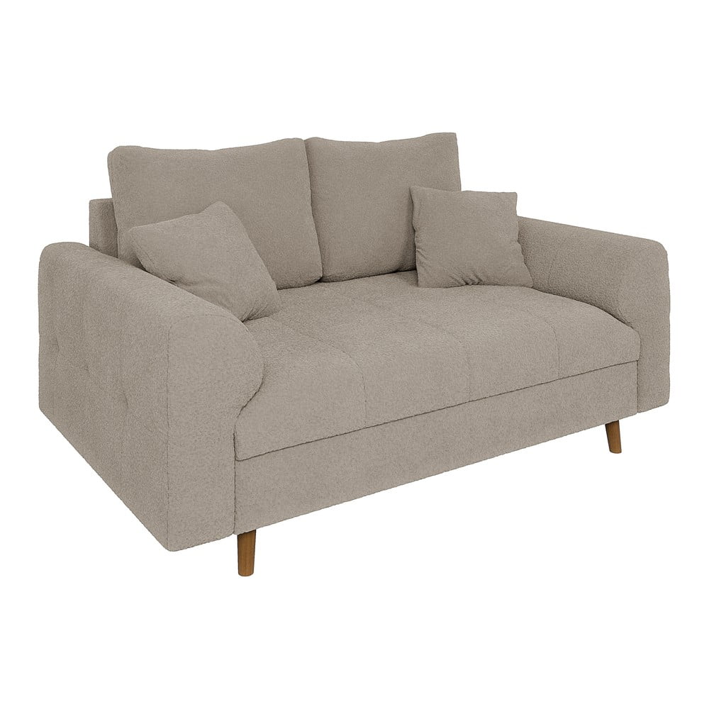 Bézs buklé kanapé 150 cm Ariella – Ropez