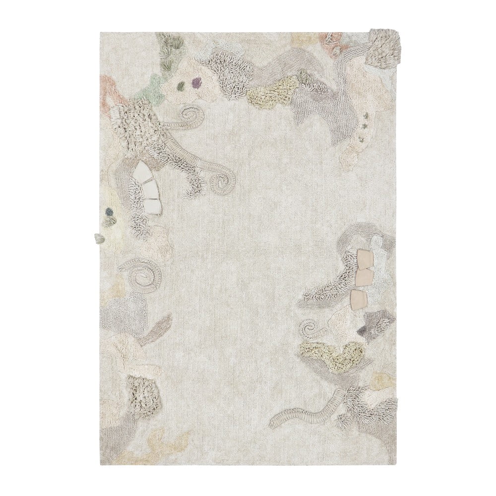 Bézs pamut gyerek játszószőnyeg 140x200 cm Seabed – Lorena Canals
