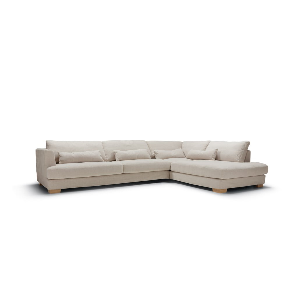 Bézs sarokkanapé (jobb oldali) Brandon – Sits