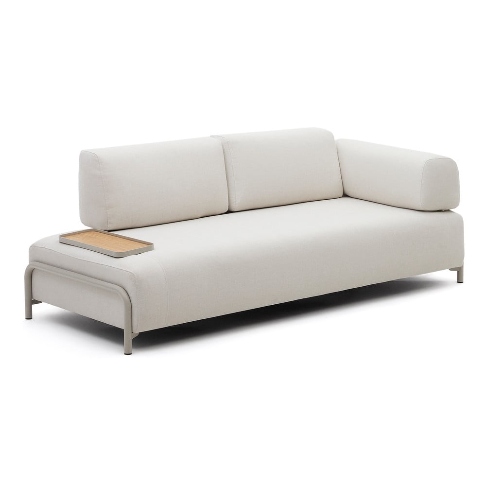 Bézs zsenília moduláris kanapé 232 cm Compo – Kave Home