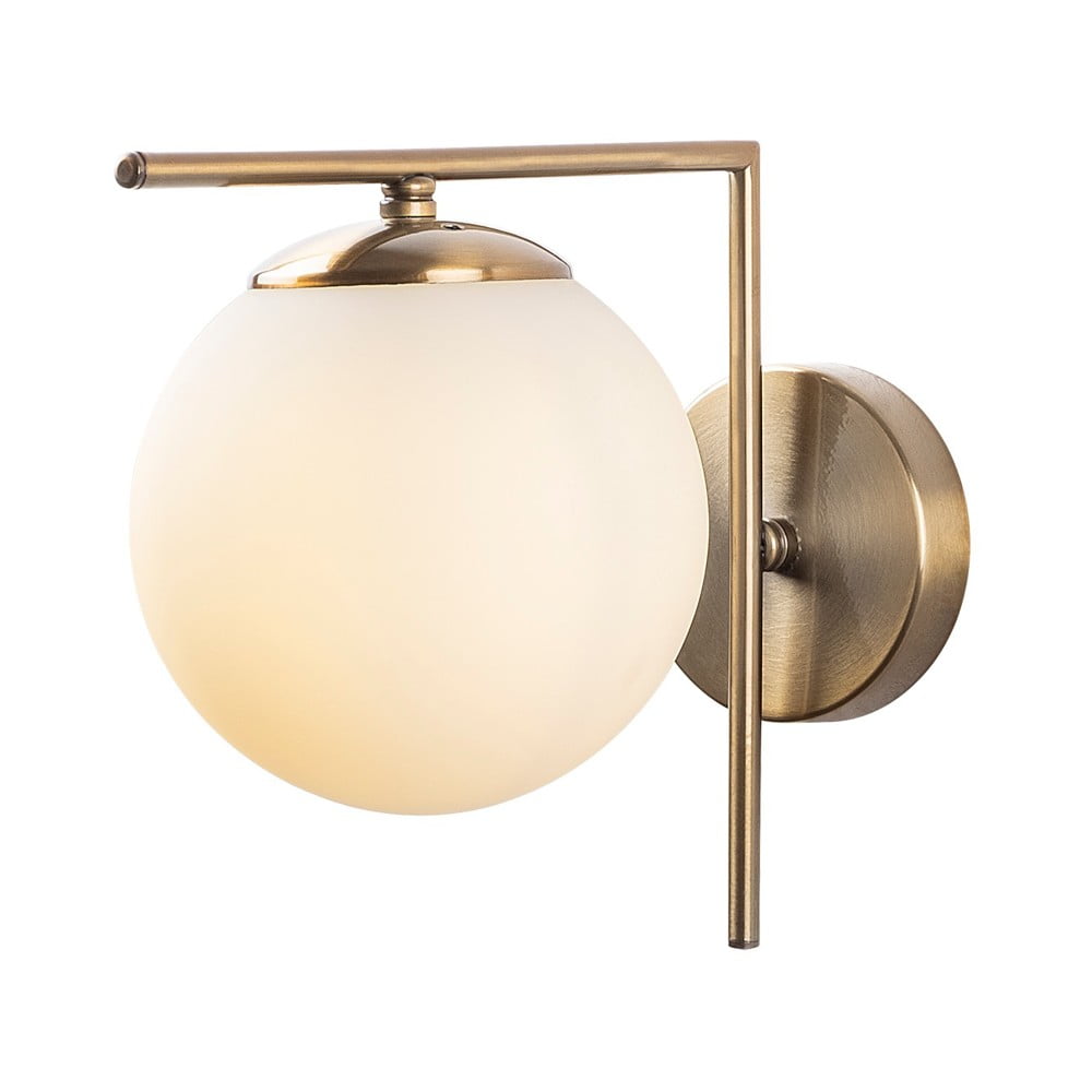 Fehér-aranyszínű fali lámpa ø 15 cm Antique – Opviq lights